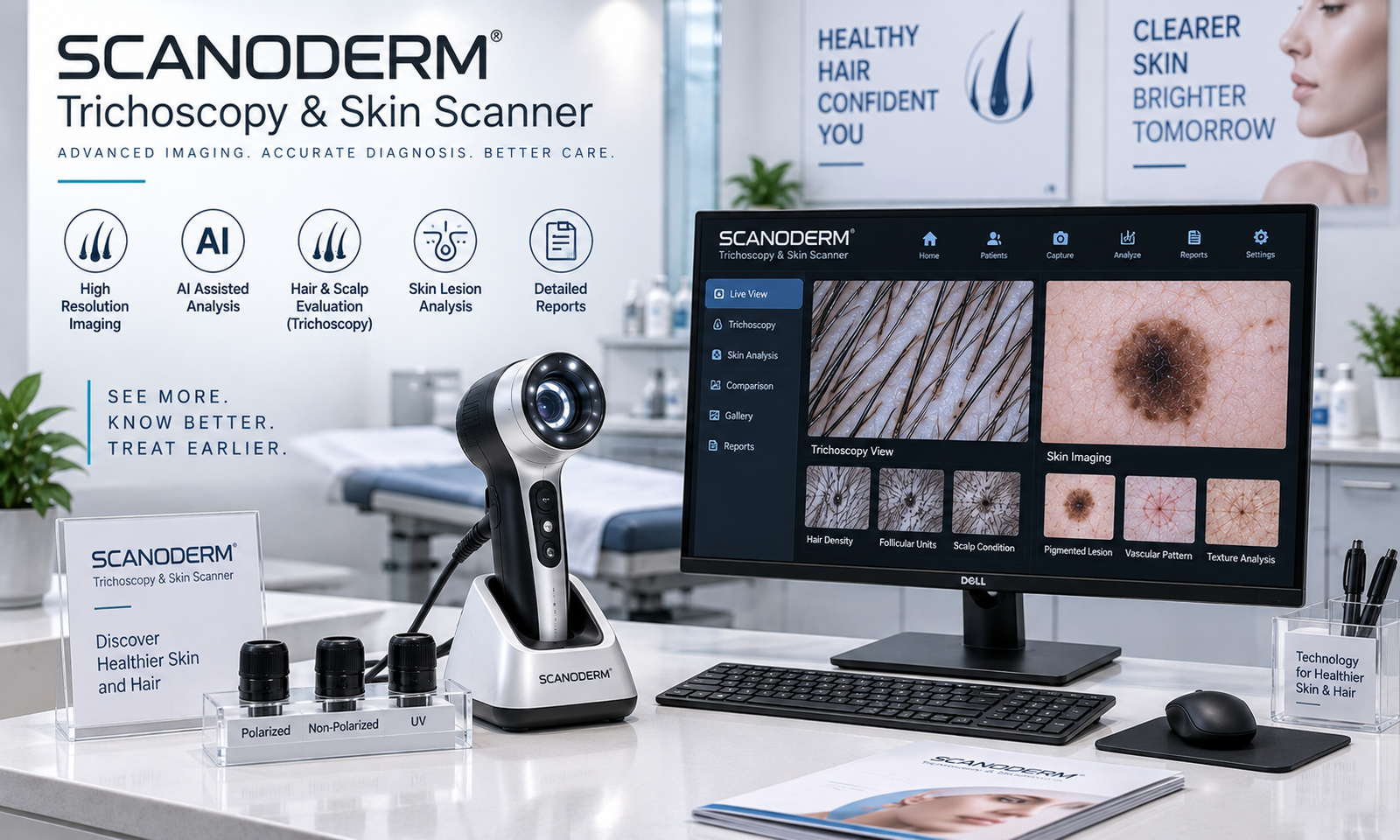 Scanoderm Trichoscopy & Skin Scanner
