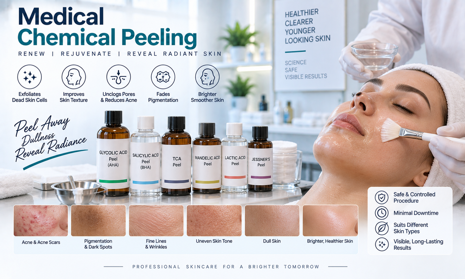 केमिकल पिलिंग (Medical Chemical Peeling)