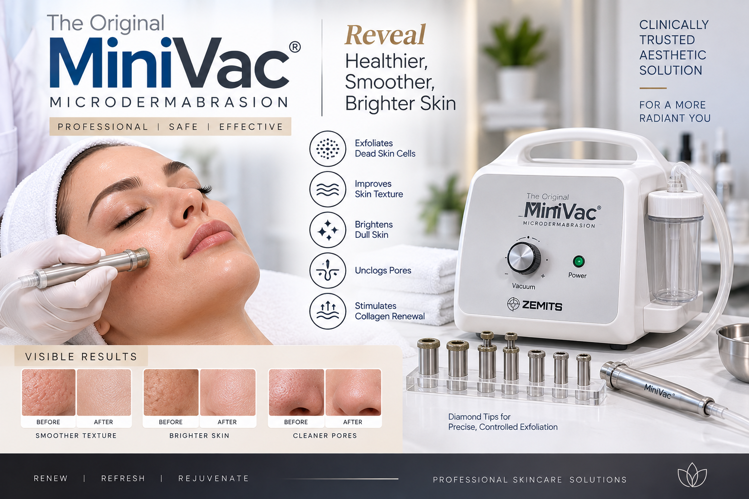 मायक्रोडर्माअब्रेजन (The Original MiniVac Microdermabrasion)